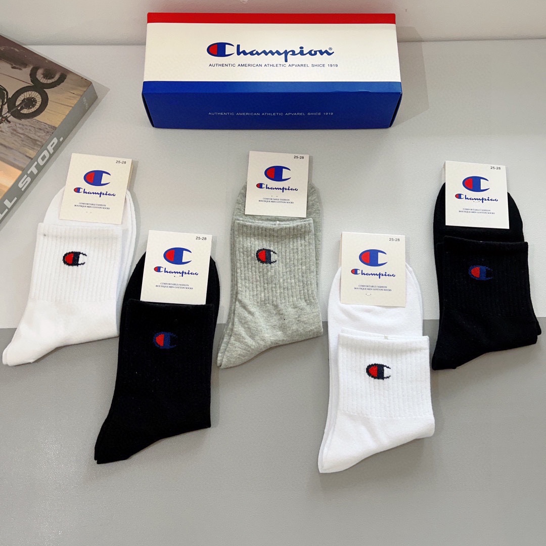 New Champion Socks Packaging: 5 Pairs per Box, 2023 Collection Launch - 图片 9