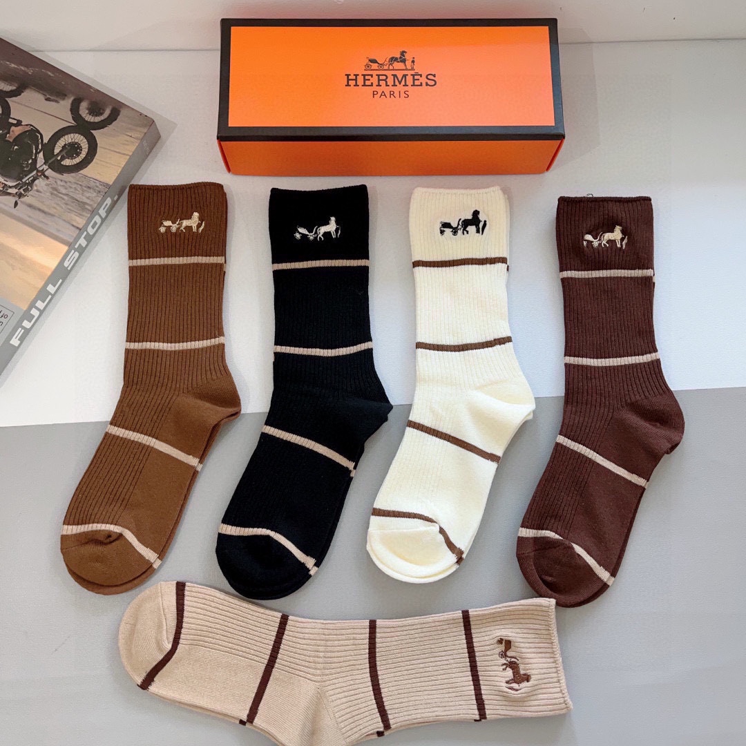 Stylish Hermes Fashion Cabinet Buys Long-Skinned Socks for High-Quality Packaging - 图片 7