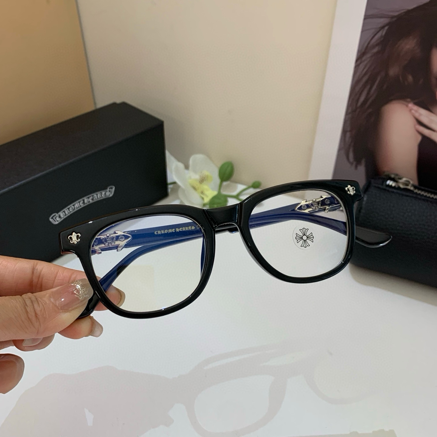 P245 THE NEW 2025 EURO-AMERICAN BOX OPTICAL MIRRORS, THE LUXURIOUS SUNGLASSES OF MEN AND WOMEN - 图片 3