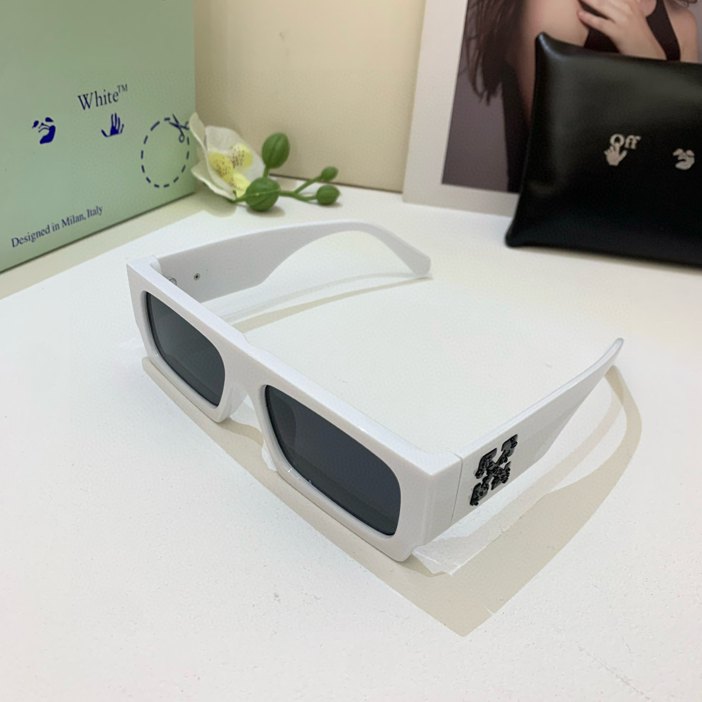 p245 Off-white new design sunglasses, sunshields, fashion-stylish sunglasses, 100 glasses out - 图片 2