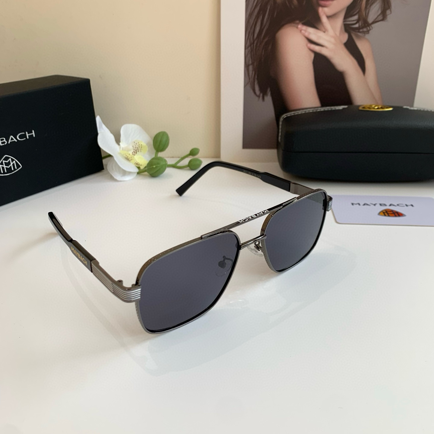 p280 Maybach McBach, 2025 new men’s high-end metal sunglasses - 图片 2