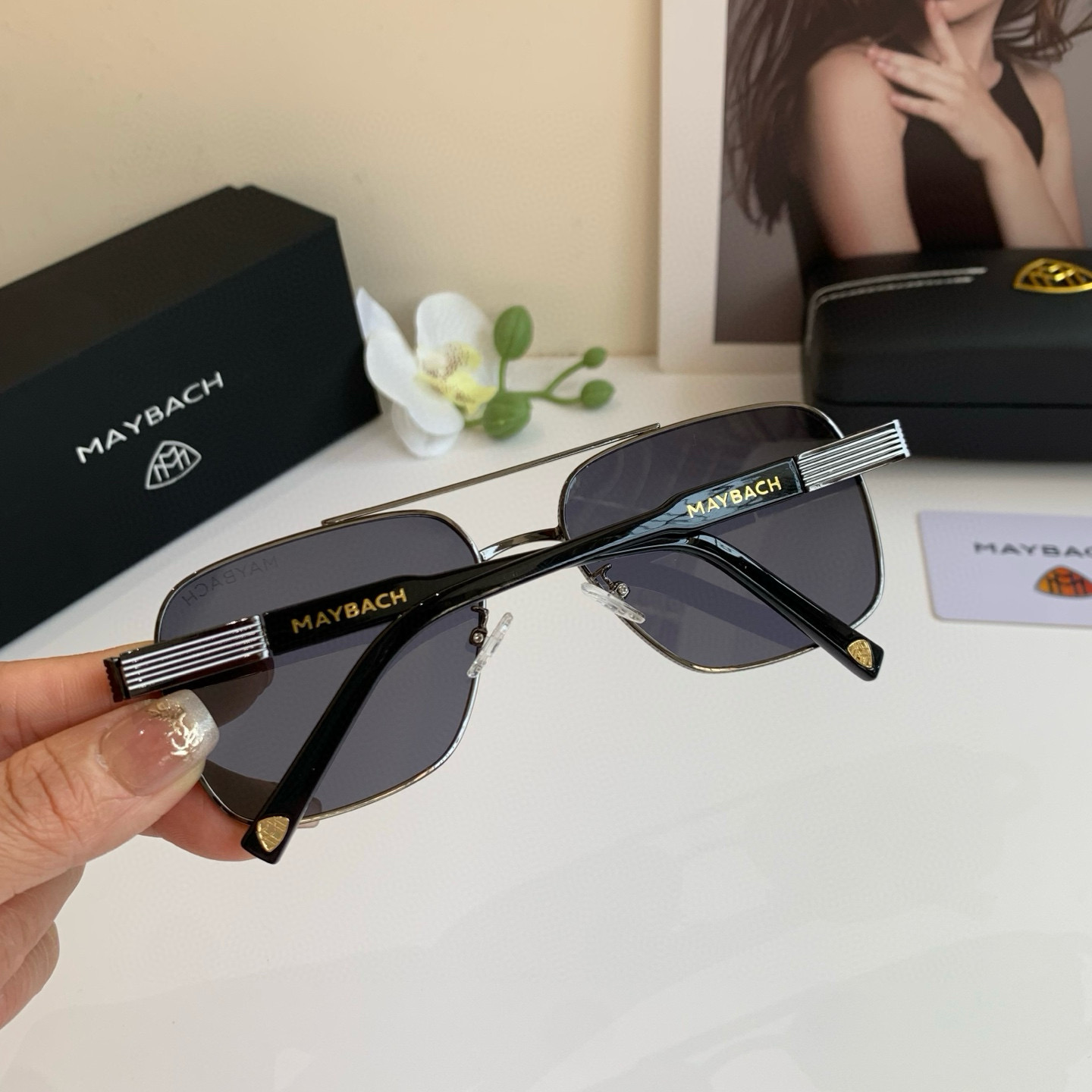 p280 Maybach McBach, 2025 new men’s high-end metal sunglasses - 图片 5