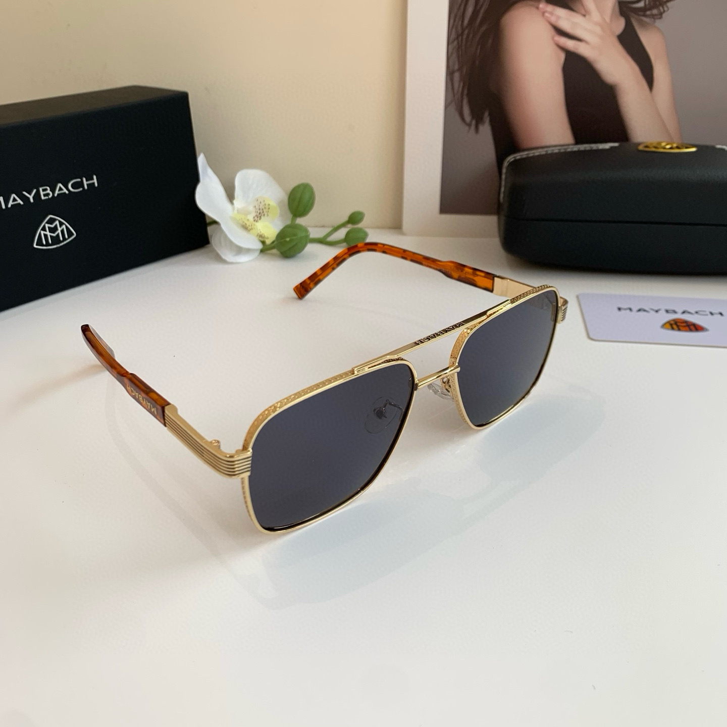 p280 Maybach McBach, 2025 new men’s high-end metal sunglasses - 图片 2