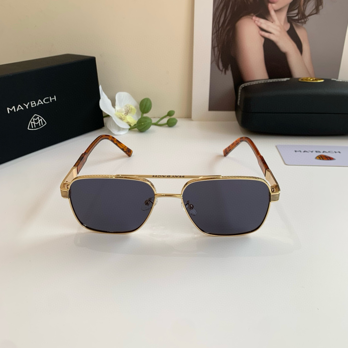 p280 Maybach McBach, 2025 new men’s high-end metal sunglasses - 图片 4