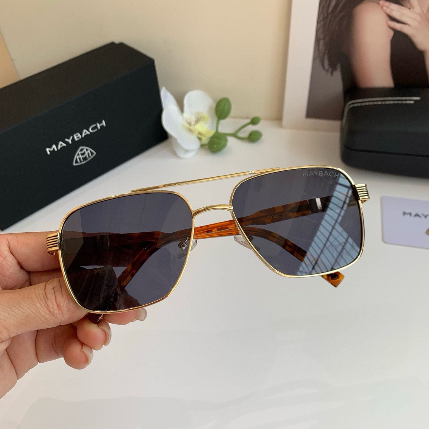 p280 Maybach McBach, 2025 new men’s high-end metal sunglasses