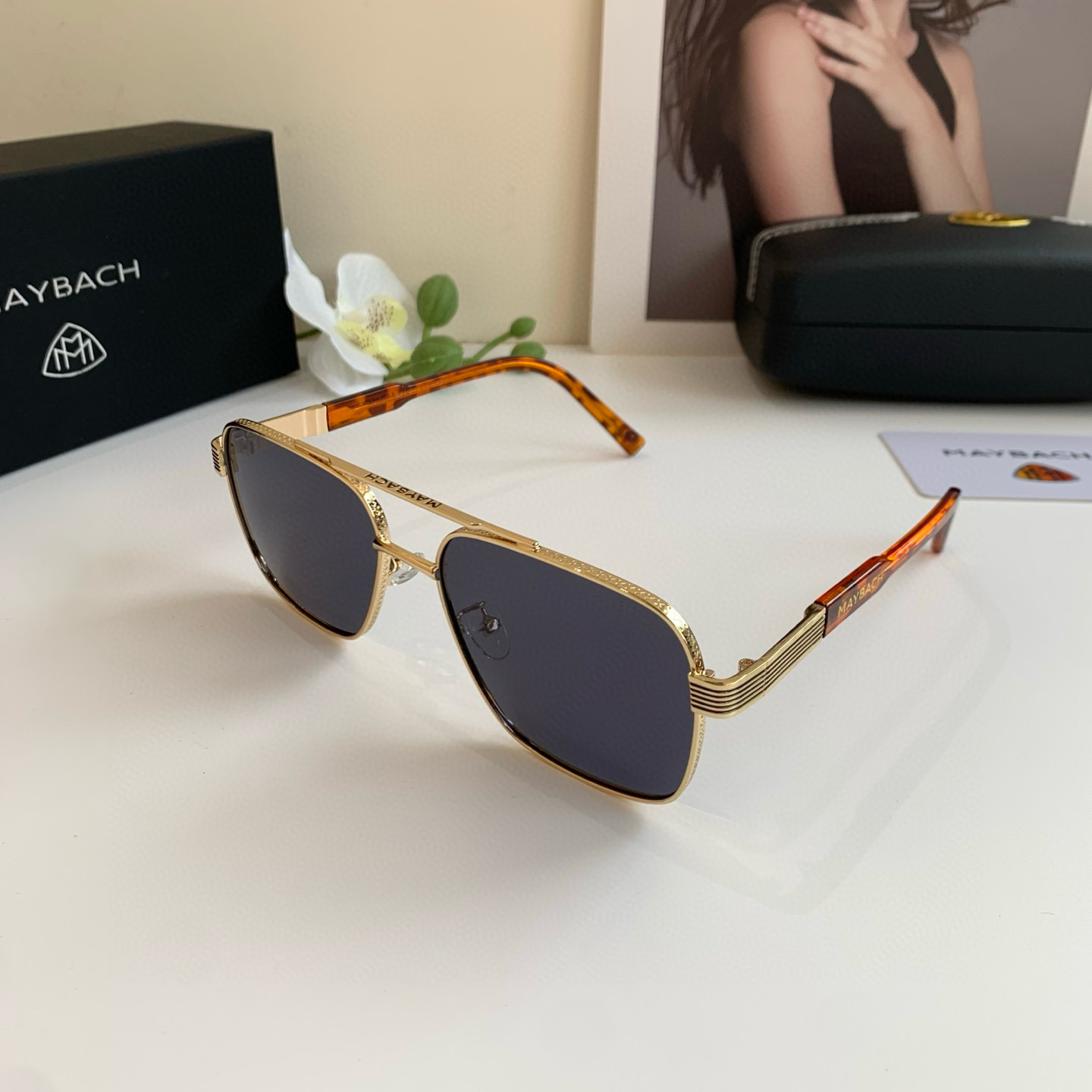 p280 Maybach McBach, 2025 new men’s high-end metal sunglasses - 图片 3