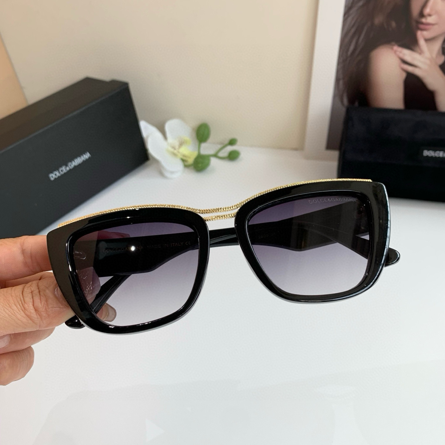 p. 263 DG Duggarbana, new fashion net red frame sunglasses - 图片 3