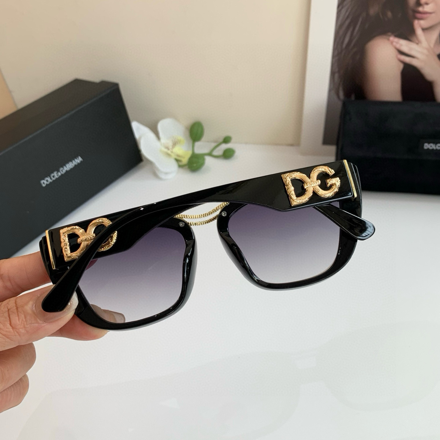p. 263 DG Duggarbana, new fashion net red frame sunglasses - 图片 4
