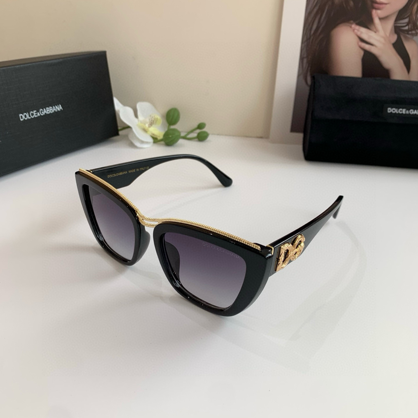 p. 263 DG Duggarbana, new fashion net red frame sunglasses - 图片 2