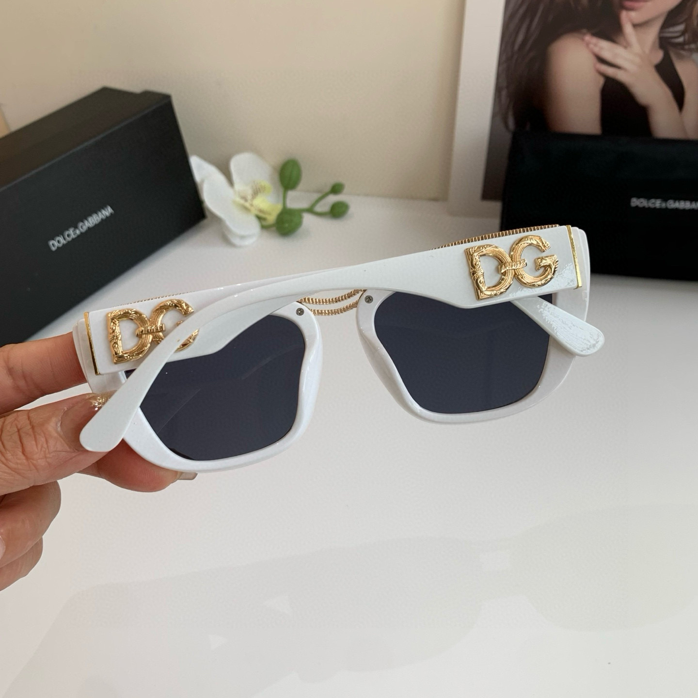 p. 263 DG Duggarbana, new fashion net red frame sunglasses - 图片 4