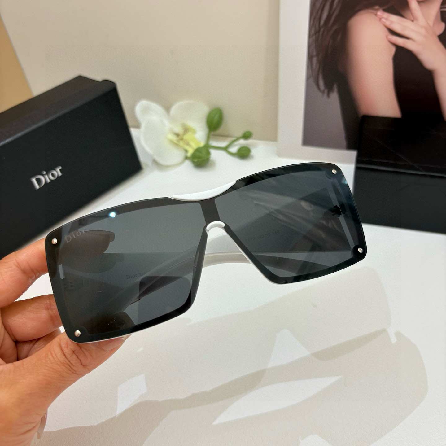 P263 The new fashion lenses, the male and female sunglasses, the Euro-American personal ins - 图片 3