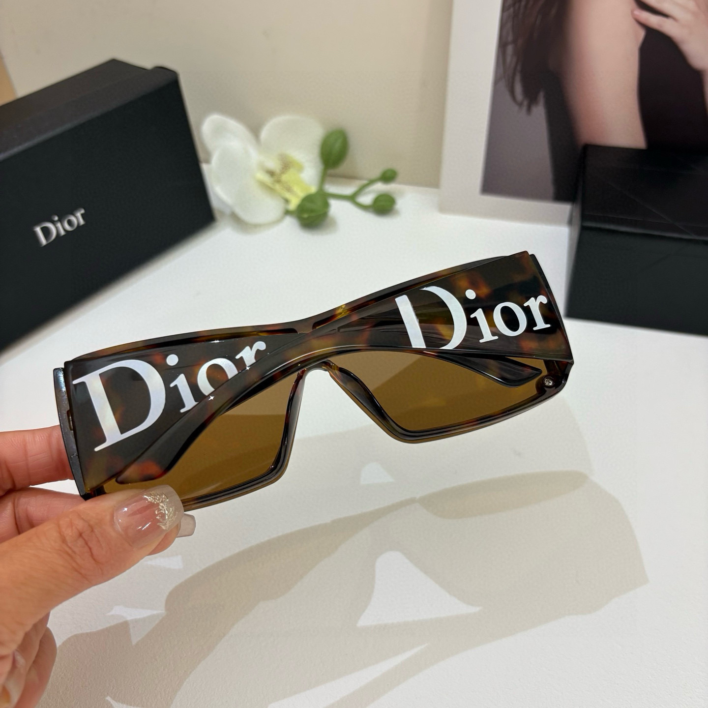 P263 The new fashion lenses, the male and female sunglasses, the Euro-American personal ins - 图片 4