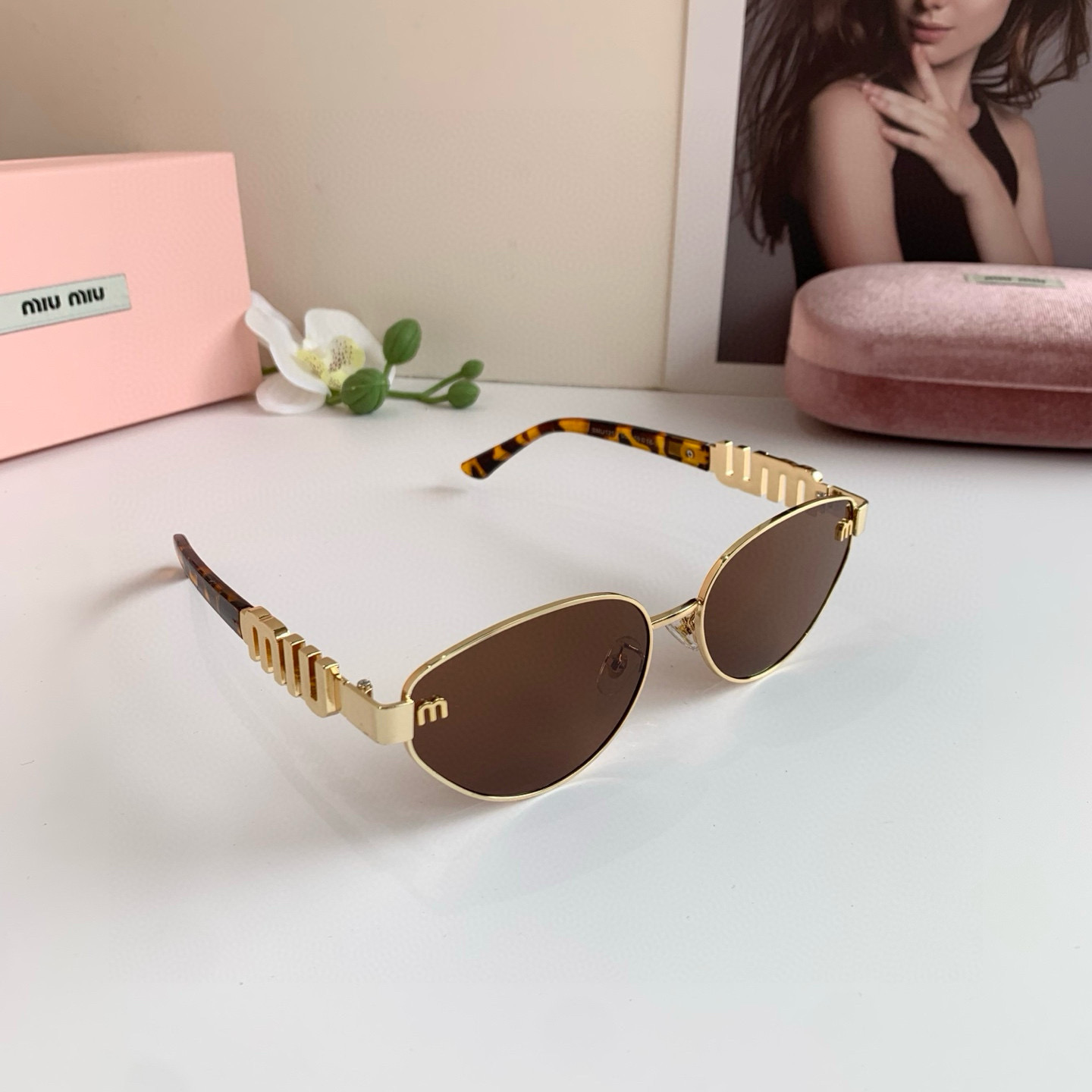 p. 263 miumiu muumu, the big metal frame sunglasses, uv-resistant sunglasses, a lot of net red recommendations - 图片 1