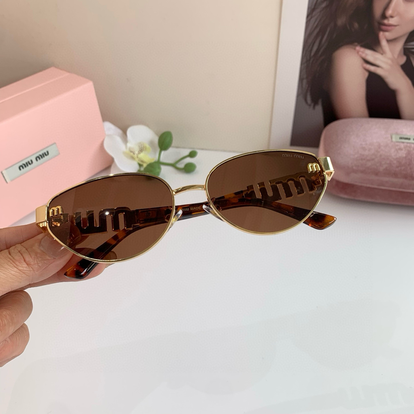 p. 263 miumiu muumu, the big metal frame sunglasses, uv-resistant sunglasses, a lot of net red recommendations - 图片 3