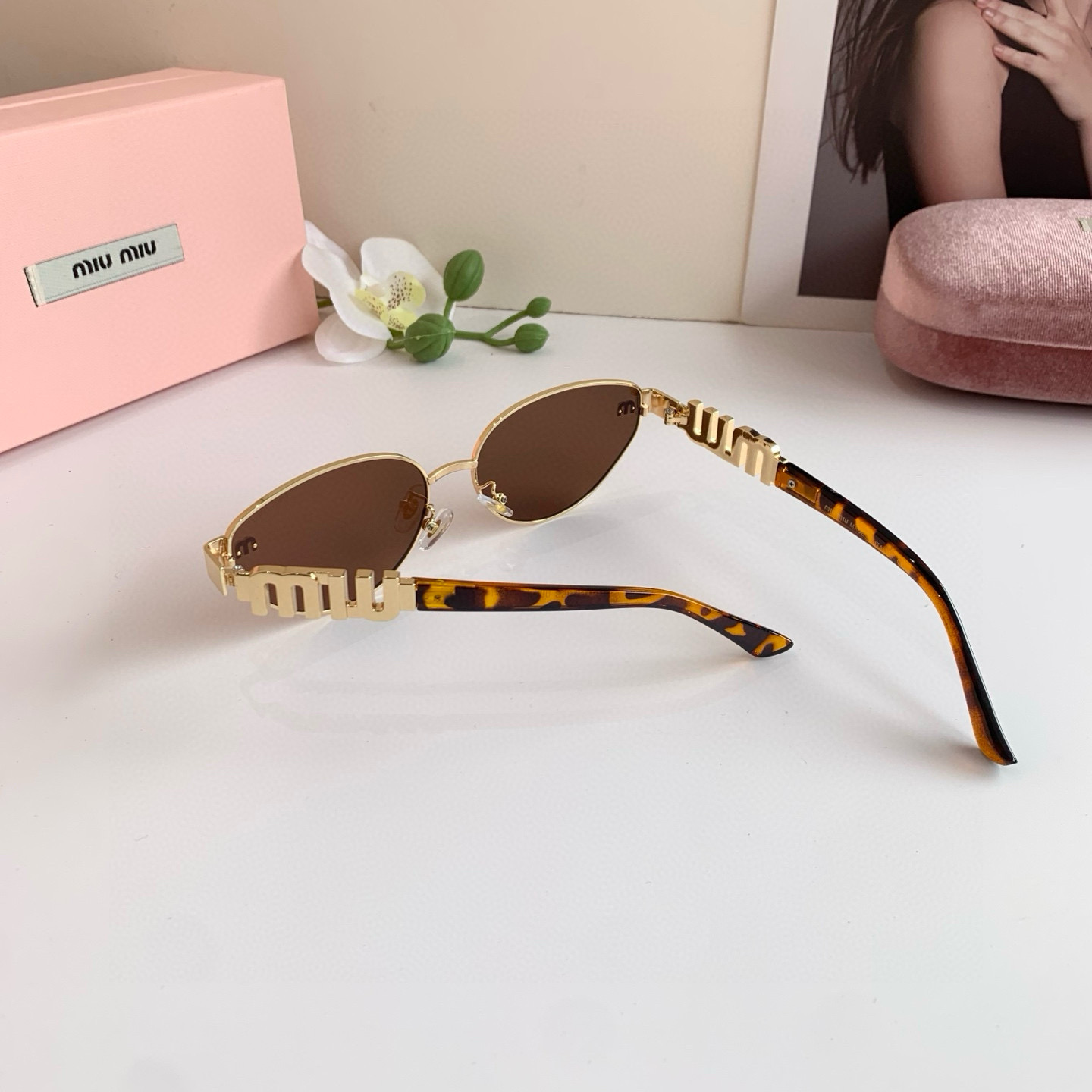 p. 263 miumiu muumu, the big metal frame sunglasses, uv-resistant sunglasses, a lot of net red recommendations - 图片 6