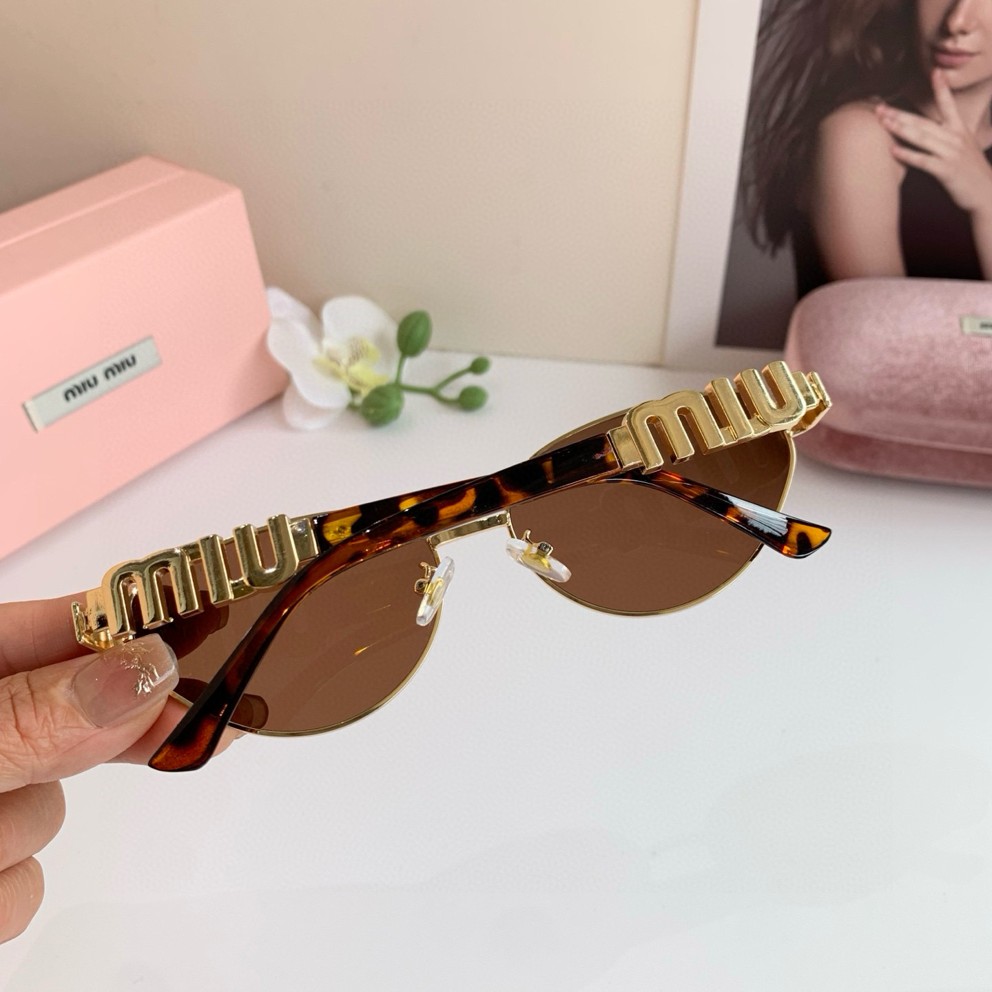 p. 263 miumiu muumu, the big metal frame sunglasses, uv-resistant sunglasses, a lot of net red recommendations - 图片 7