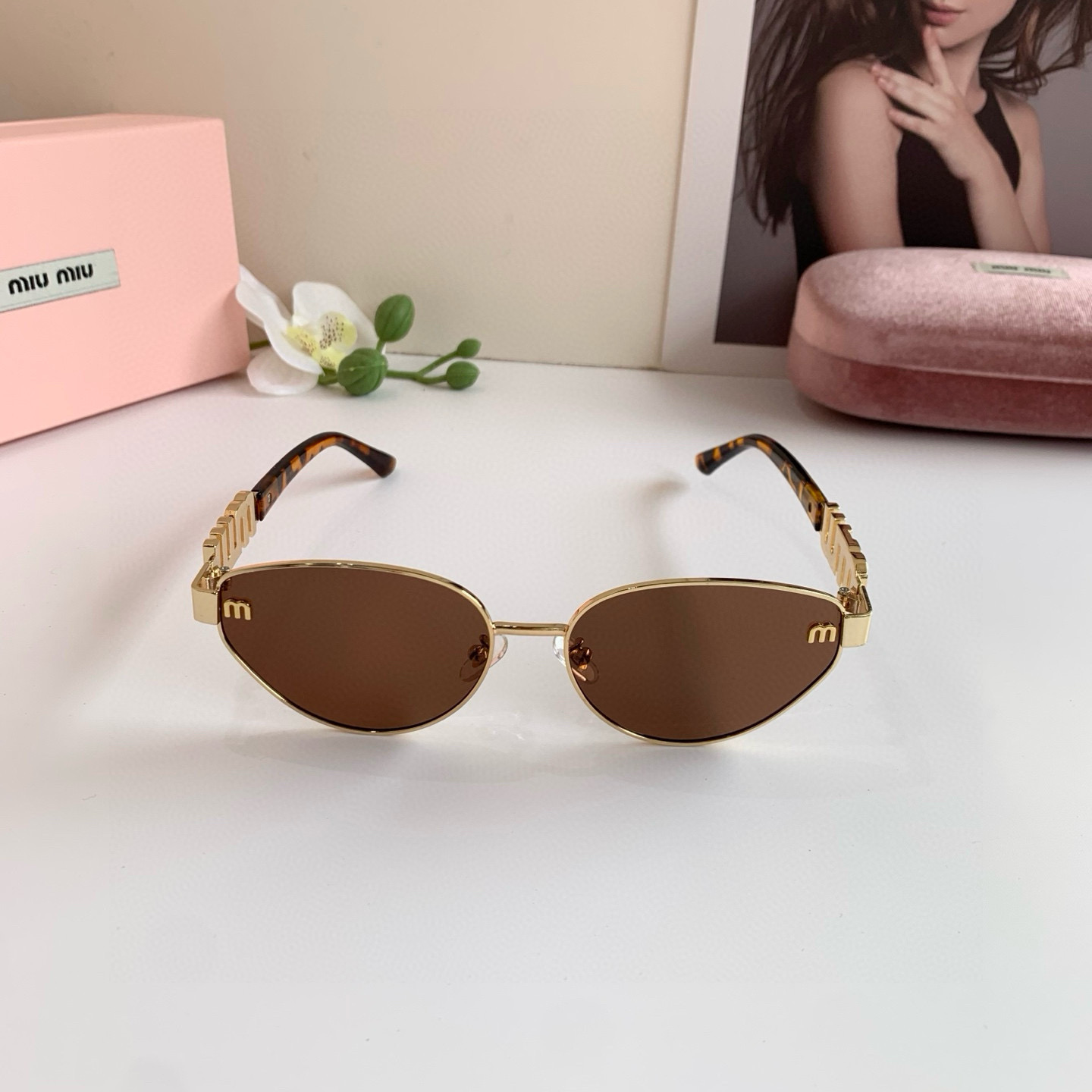 p. 263 miumiu muumu, the big metal frame sunglasses, uv-resistant sunglasses, a lot of net red recommendations - 图片 4