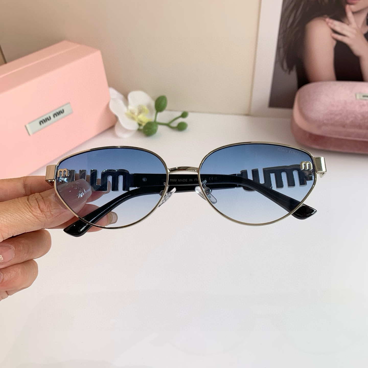 p. 263 miumiu muumu, the big metal frame sunglasses, uv-resistant sunglasses, a lot of net red recommendations - 图片 3