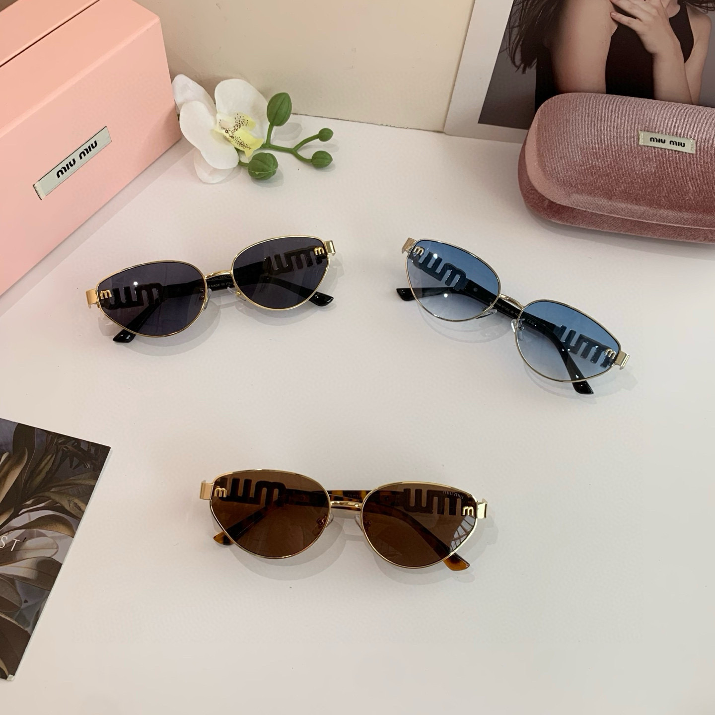 p. 263 miumiu muumu, the big metal frame sunglasses, uv-resistant sunglasses, a lot of net red recommendations - 图片 9