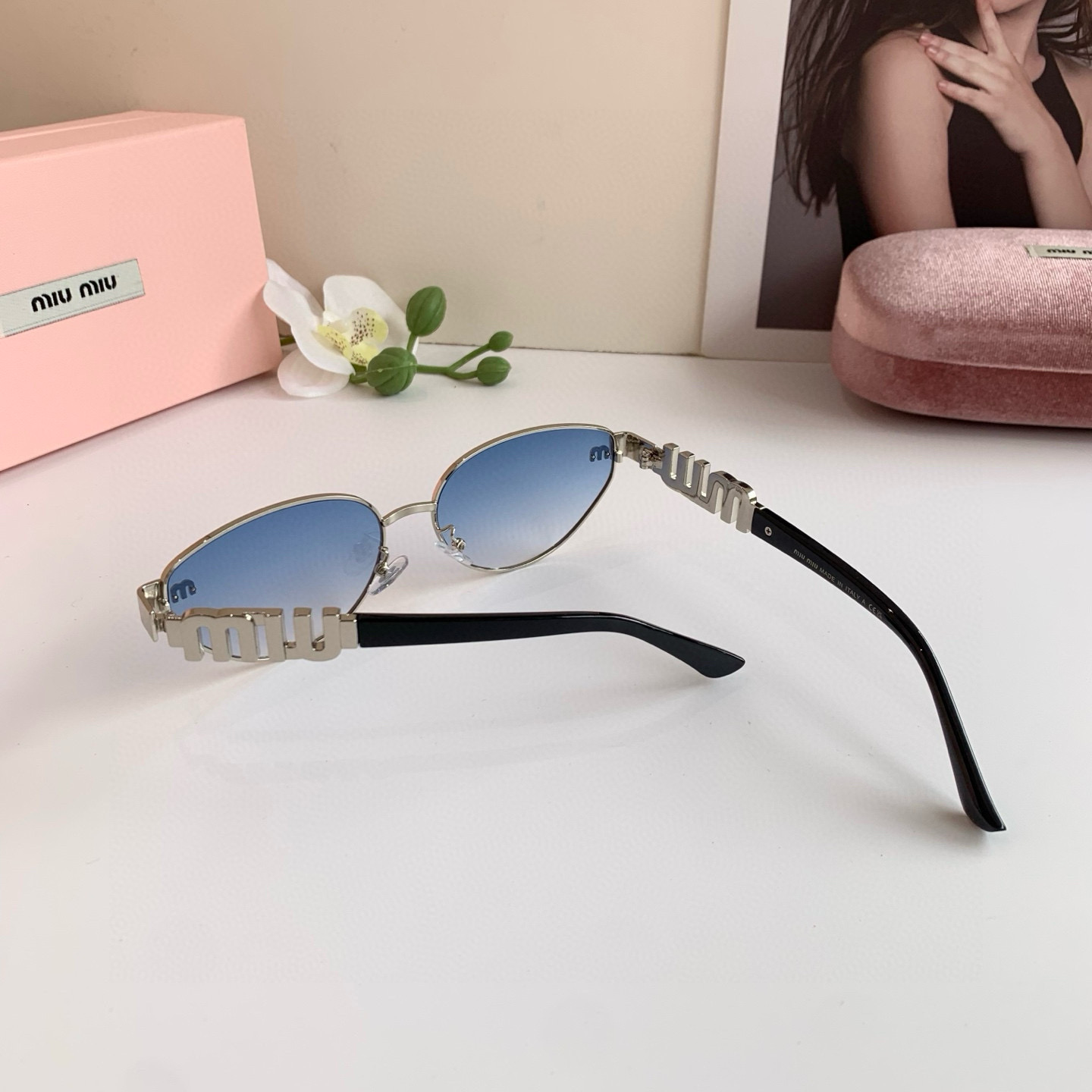 p. 263 miumiu muumu, the big metal frame sunglasses, uv-resistant sunglasses, a lot of net red recommendations - 图片 7