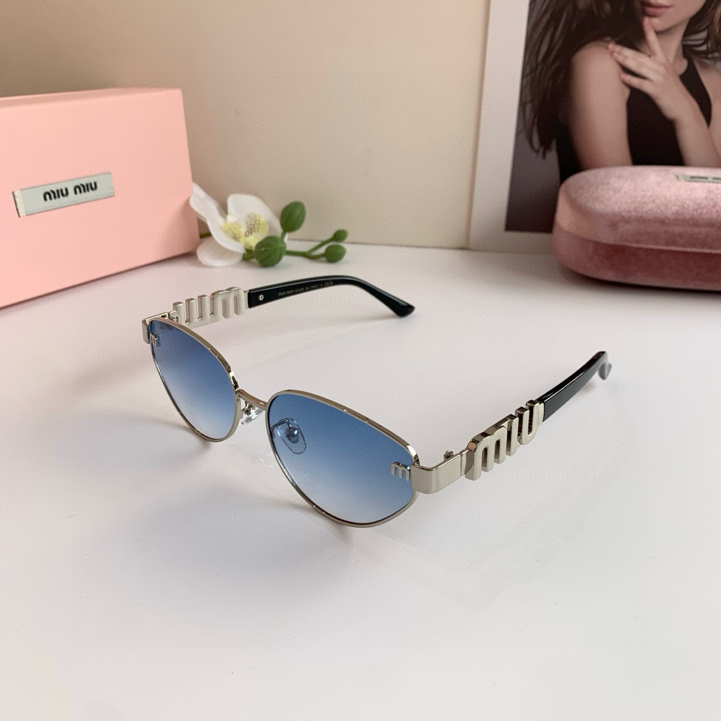 p. 263 miumiu muumu, the big metal frame sunglasses, uv-resistant sunglasses, a lot of net red recommendations - 图片 2