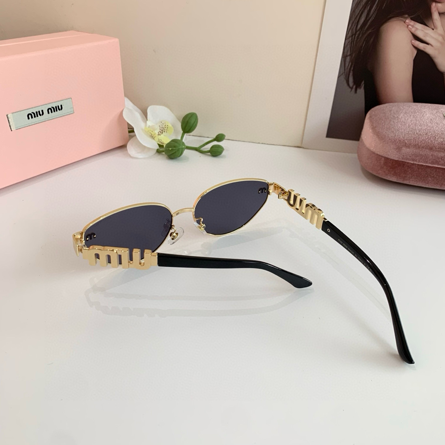 p. 263 miumiu muumu, the big metal frame sunglasses, uv-resistant sunglasses, a lot of net red recommendations - 图片 7