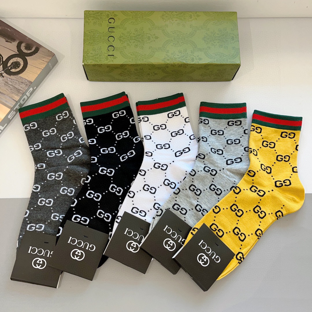 NO:718803,Comes with packaging (5 pairs in a box) Gucci Gucci new mid-calf men's socks, pure cotton fabric, a must-have for fashionistas, Gucci hot style, classic double G, personalized fashionable and versatile, you deserve it Socks, stockings, socks, gucci, socks19860909配包装（一盒5双） Gucci 古奇 新款中筒男款袜子,纯棉面料,潮人必备 ,Gucci 爆款,经典双G,个性时尚百搭款,你值得拥有哦袜子,丝袜,袜子,gucci,socks,accessory