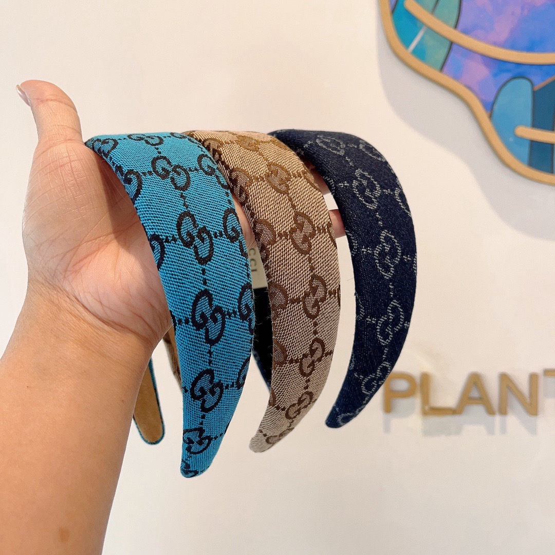 配包装Gucci古奇 网红经典新款宽版发箍，女神必备单品头箍，非常百搭，时尚潮流！