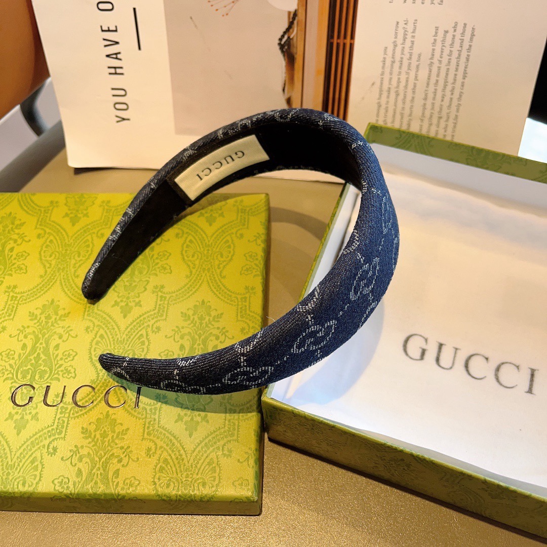 配包装Gucci古奇 网红经典新款宽版发箍，女神必备单品头箍，非常百搭，时尚潮流！