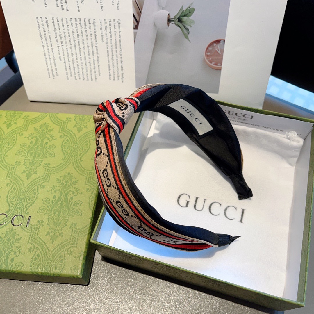 配包装Gucci古奇 网红经典新款宽版发箍，女神必备单品头箍，非常百搭，时尚潮流！