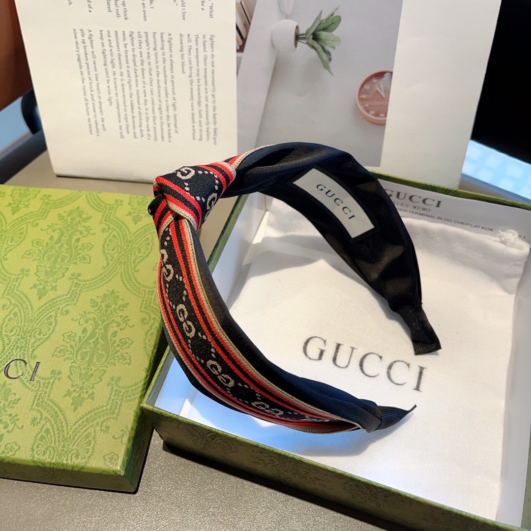 配包装Gucci古奇 网红经典新款宽版发箍，女神必备单品头箍，非常百搭，时尚潮流！
