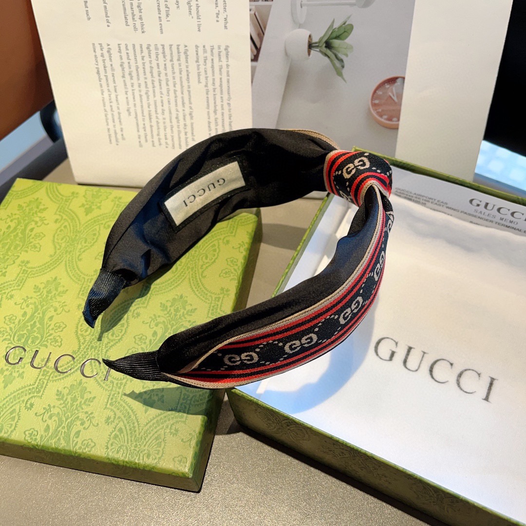 配包装Gucci古奇 网红经典新款宽版发箍，女神必备单品头箍，非常百搭，时尚潮流！
