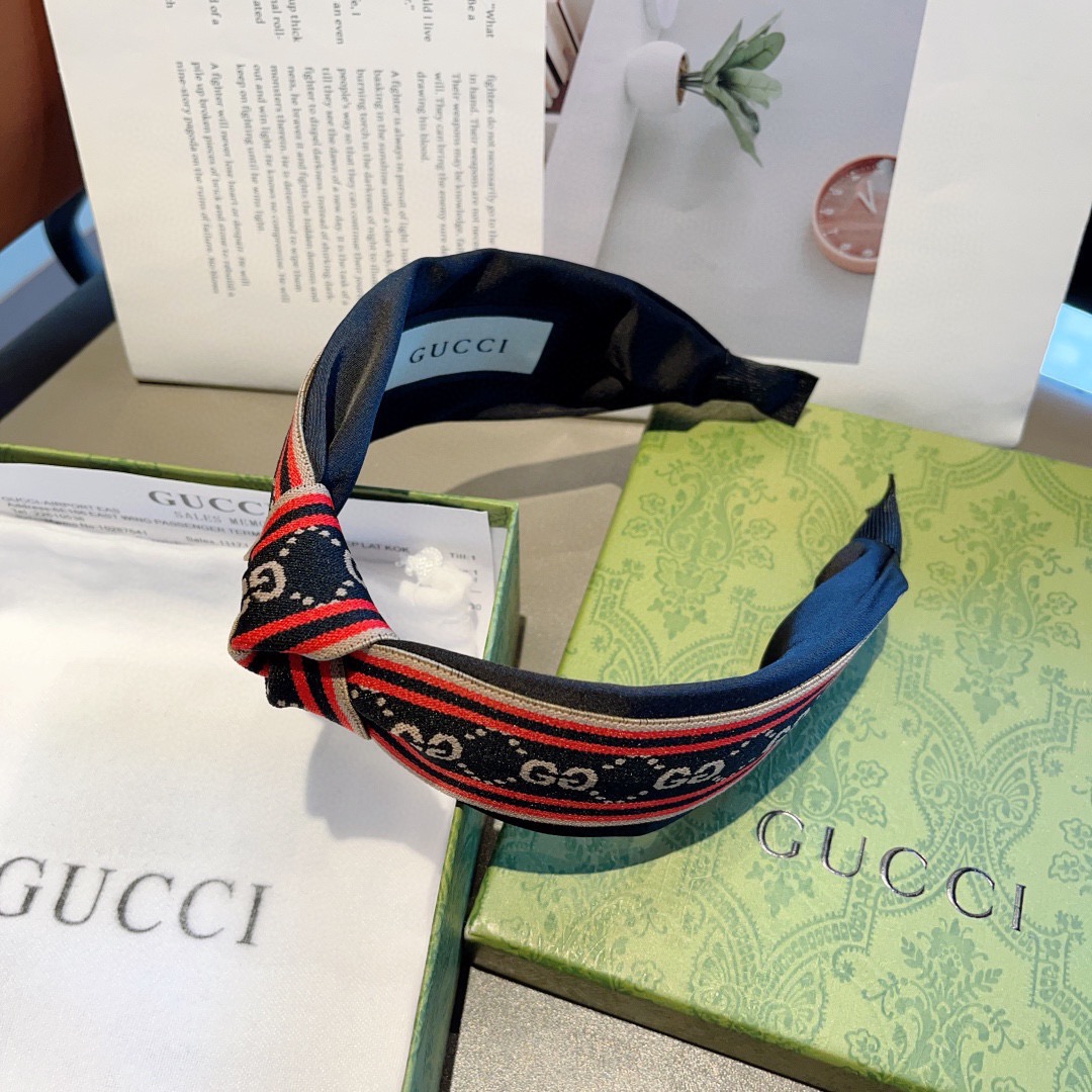 配包装Gucci古奇 网红经典新款宽版发箍，女神必备单品头箍，非常百搭，时尚潮流！