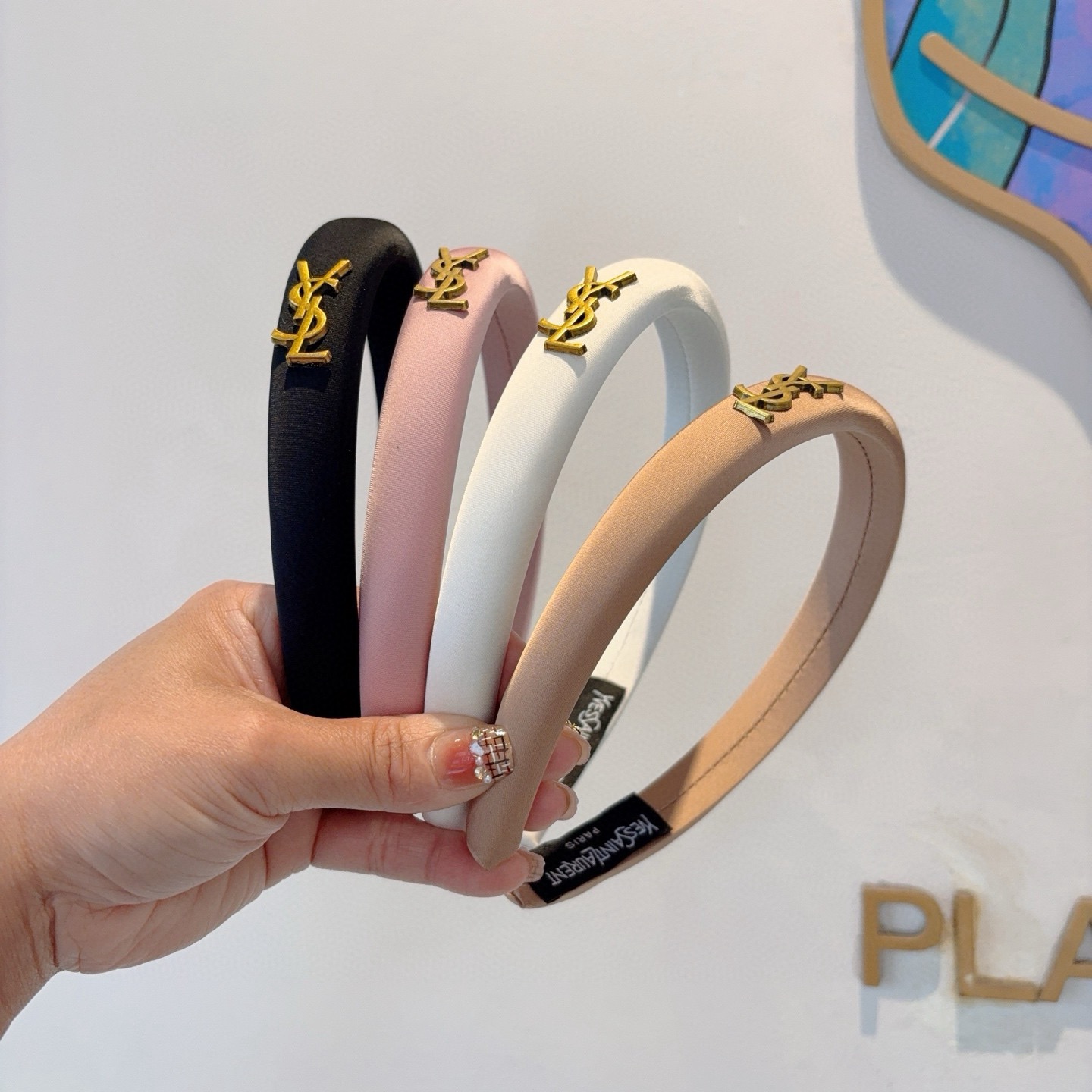 配包装YSL（圣罗兰）新款新中式海绵发箍，高级感爱心提花头箍，网红爆款推荐 搭配高端logo ，超精致时