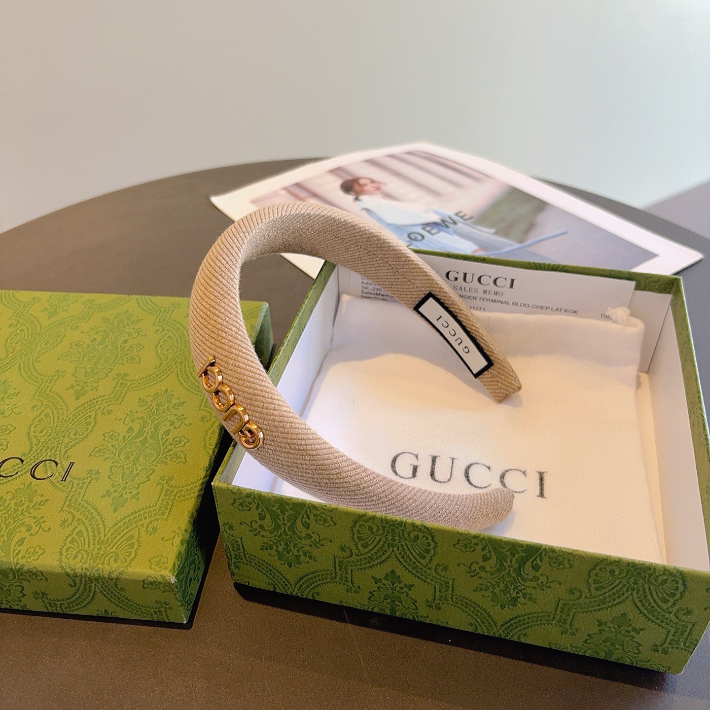 配包装Gucci古奇 网红经典新款宽版发箍，女神必备单品头箍，非常百搭，时尚潮流！