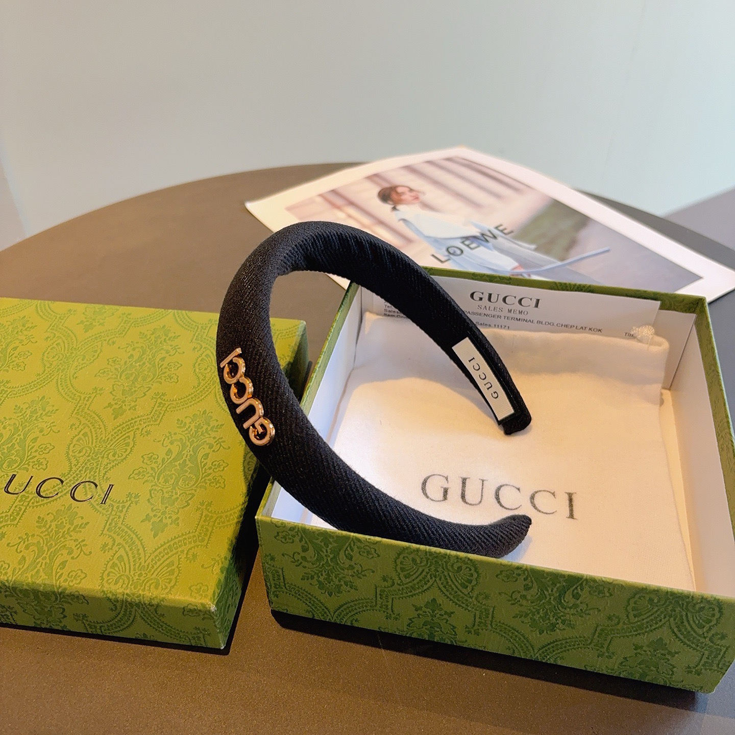 配包装Gucci古奇 网红经典新款宽版发箍，女神必备单品头箍，非常百搭，时尚潮流！