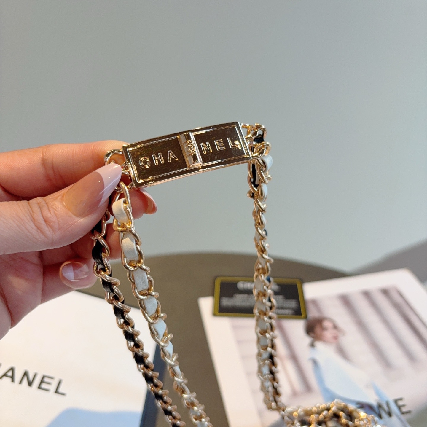 配包装CHANEL （香奈儿） 新款高端金属链条腰链 项链 两用款，轻奢风高级感百搭款 女神必备单品，时