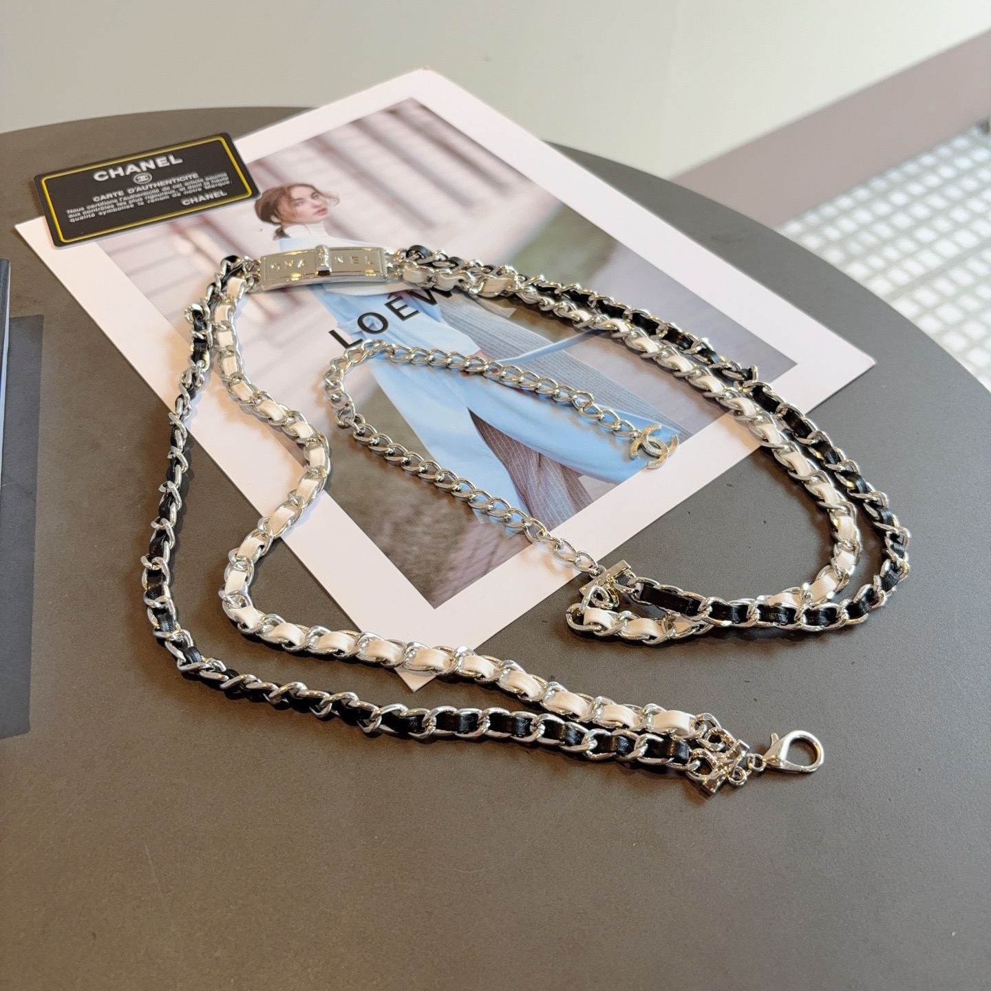 配包装CHANEL （香奈儿） 新款高端金属链条腰链 项链 两用款，轻奢风高级感百搭款 女神必备单品，时