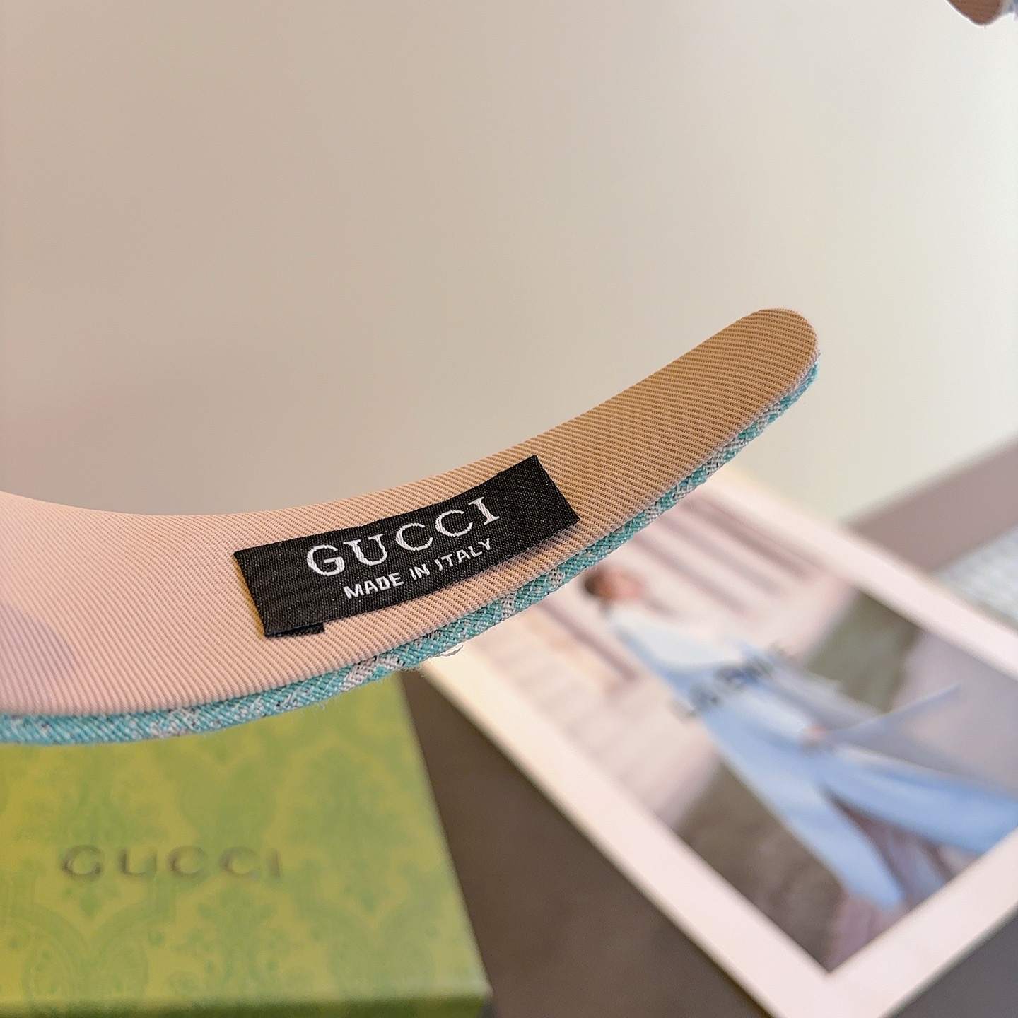 配包装Gucci（古奇）新款高版本双层发箍，佩戴舒适无压力，造型搭配必备头饰！非常时尚百搭！女神必备！名