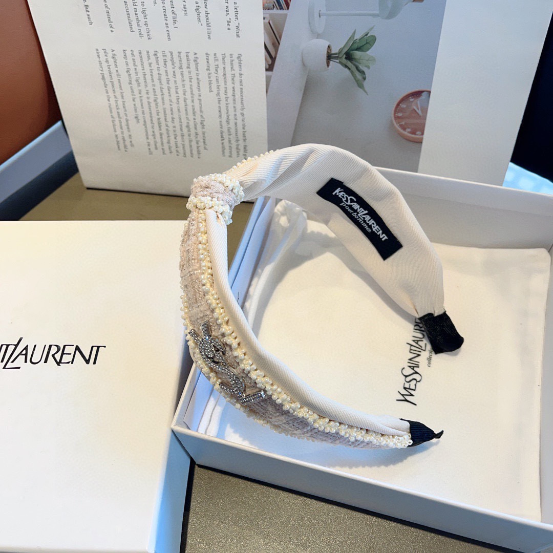 配包装圣罗兰 新款欧美高端打结发箍，光滑宽版头箍 简约百搭，潮女必备品，超级的高大上！