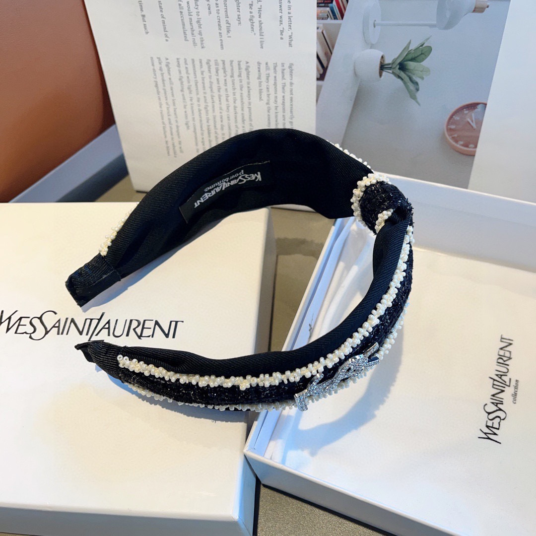 配包装圣罗兰 新款欧美高端打结发箍，光滑宽版头箍 简约百搭，潮女必备品，超级的高大上！