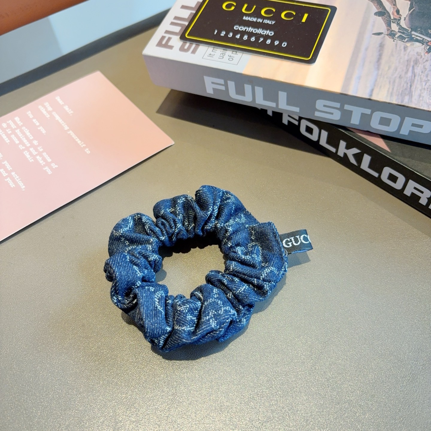 配包装Gucci古奇 双G经典款发圈皮筋 精致佩戴舒适无压力，造型搭配必备！非常时尚百搭！名媛范儿。女神