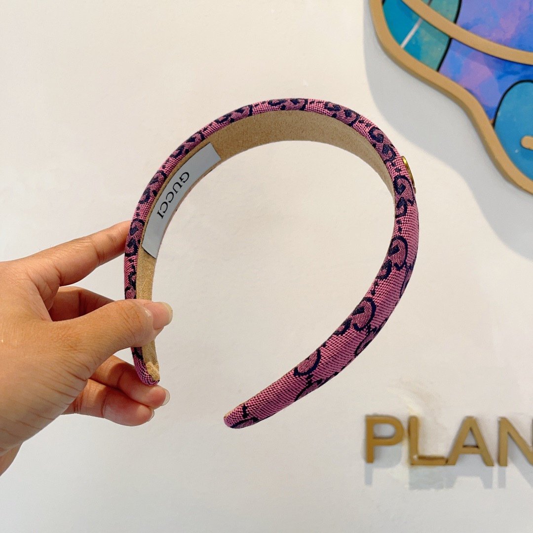 配包装Gucci古奇 官方经典新款双G发箍，女神必备单品，非常百搭，时尚潮流