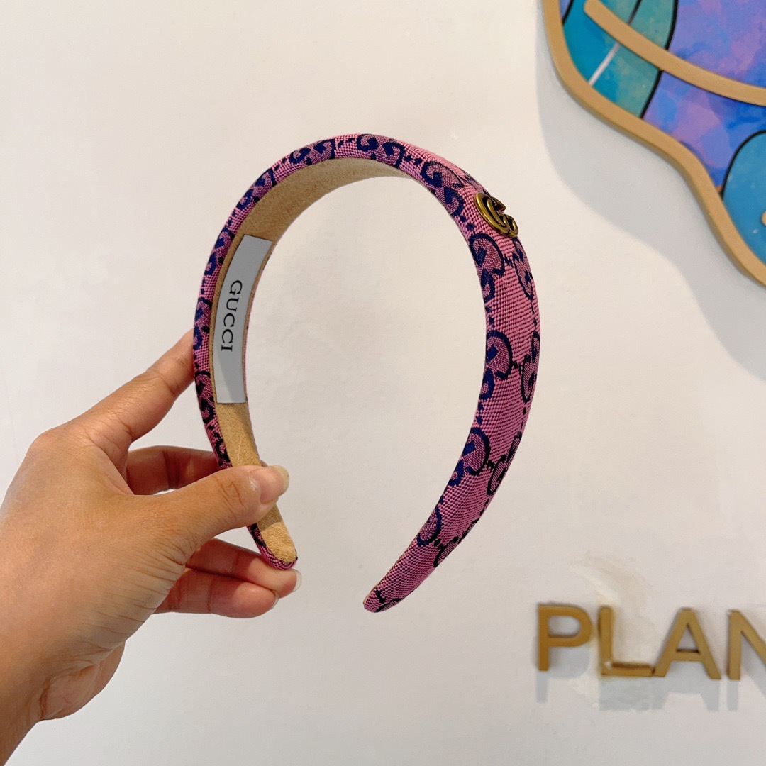 配包装Gucci古奇 官方经典新款双G发箍，女神必备单品，非常百搭，时尚潮流