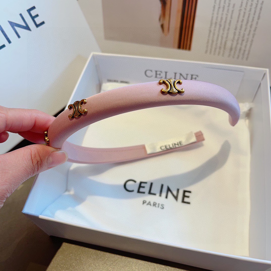 配包装 CELINE（赛琳）网红爆款发箍，佩戴舒适无压力，造型搭配必备！非常时尚百搭！女神必备！名媛范儿。