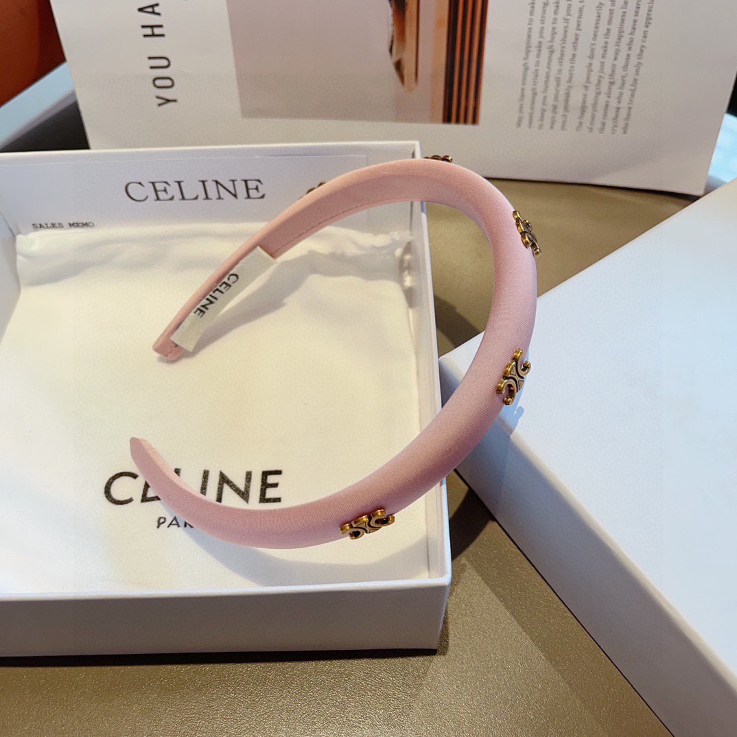 配包装 CELINE（赛琳）网红爆款发箍，佩戴舒适无压力，造型搭配必备！非常时尚百搭！女神必备！名媛范儿。
