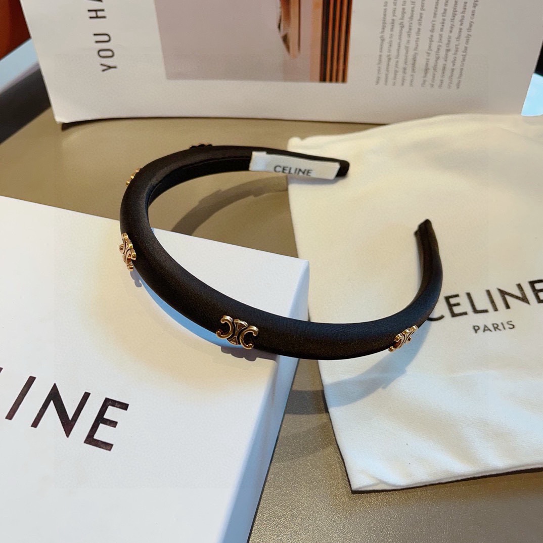 配包装 CELINE（赛琳）网红爆款发箍，佩戴舒适无压力，造型搭配必备！非常时尚百搭！女神必备！名媛范儿。