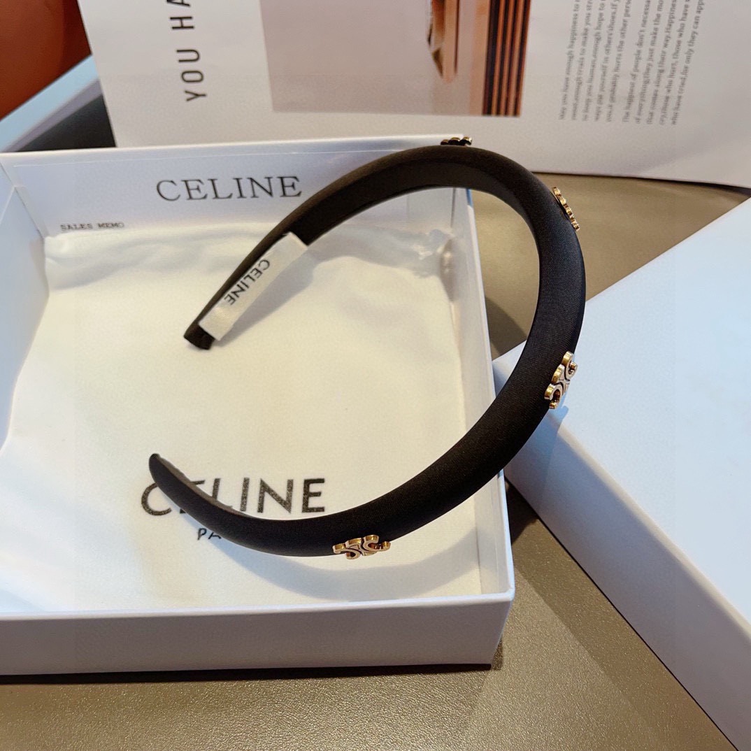 配包装 CELINE（赛琳）网红爆款发箍，佩戴舒适无压力，造型搭配必备！非常时尚百搭！女神必备！名媛范儿。