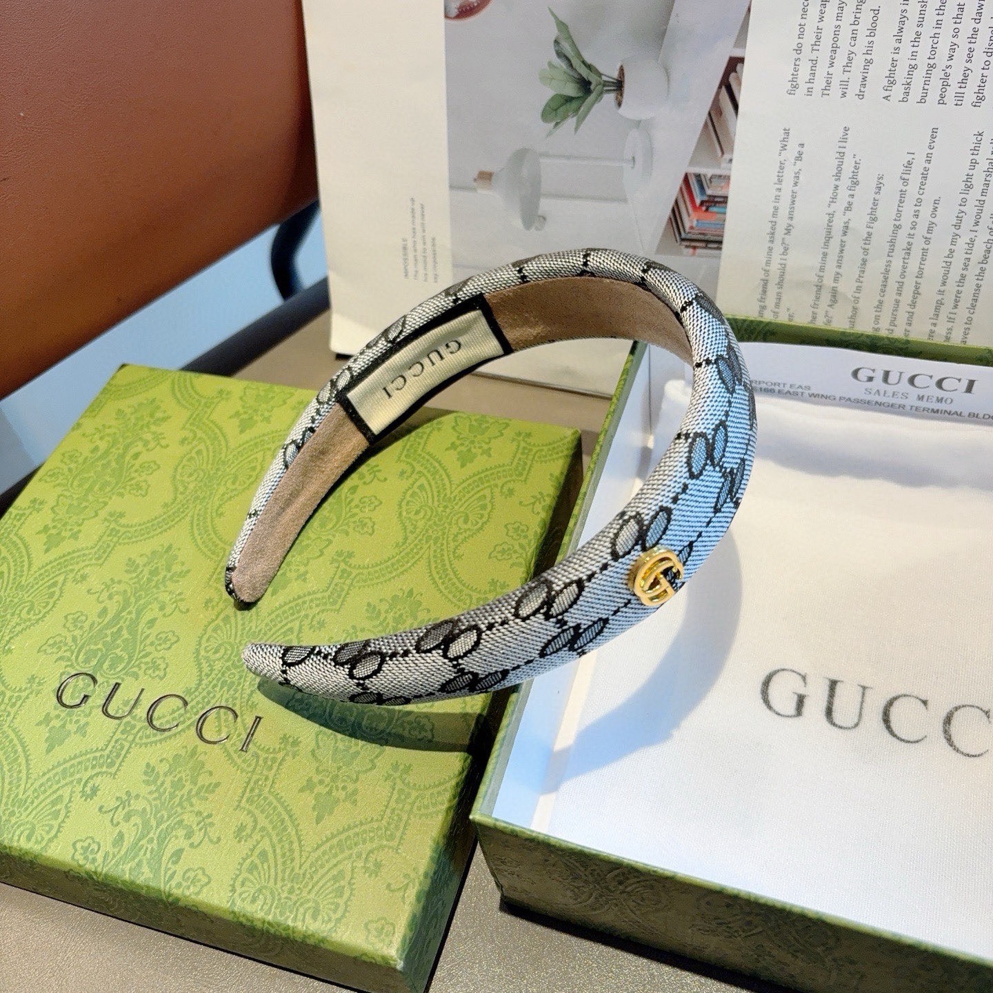 配包装 Gucci古奇 网红经典新款布艺发箍，女神必备单品头箍，非常百搭，时尚潮流款！