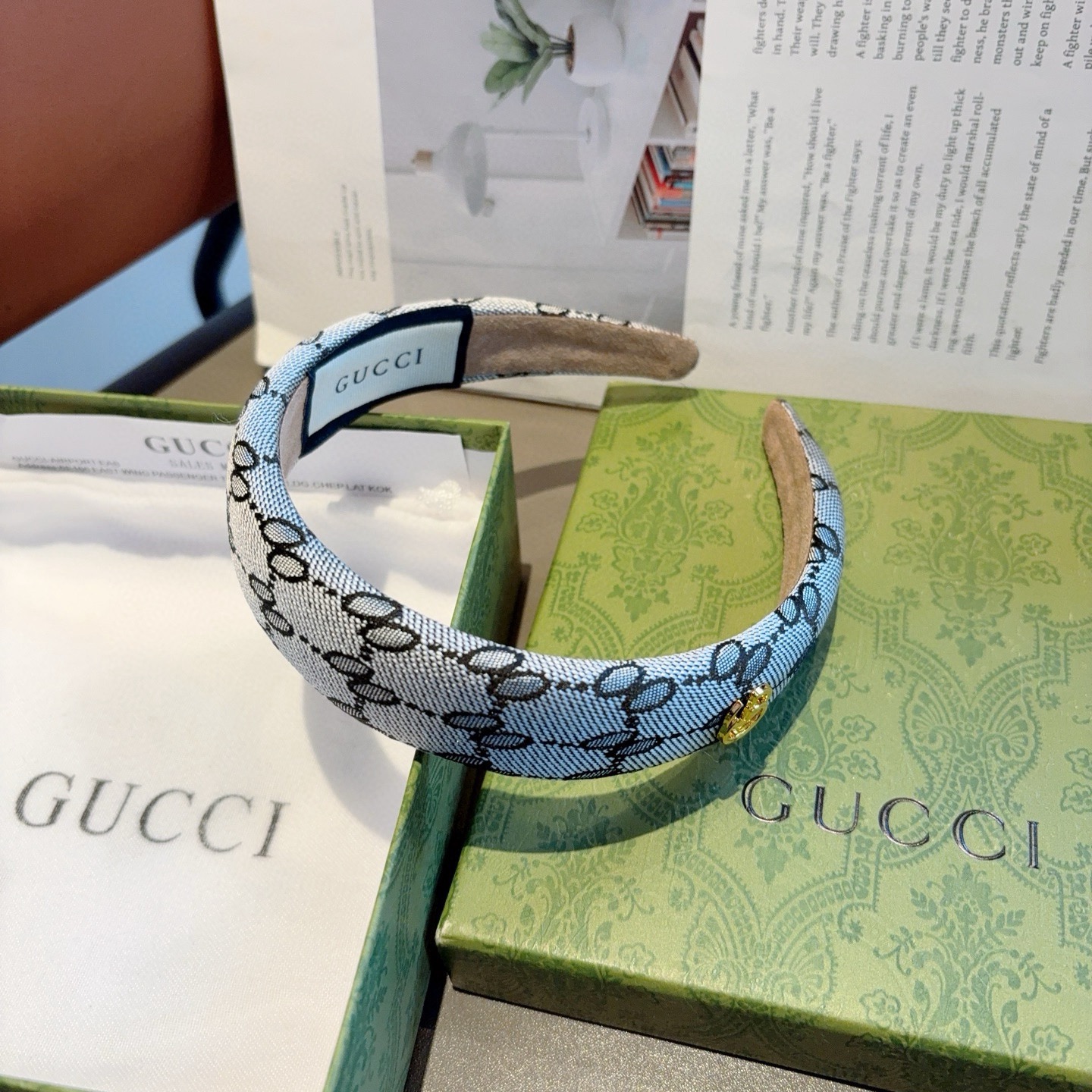 配包装 Gucci古奇 网红经典新款布艺发箍，女神必备单品头箍，非常百搭，时尚潮流款！
